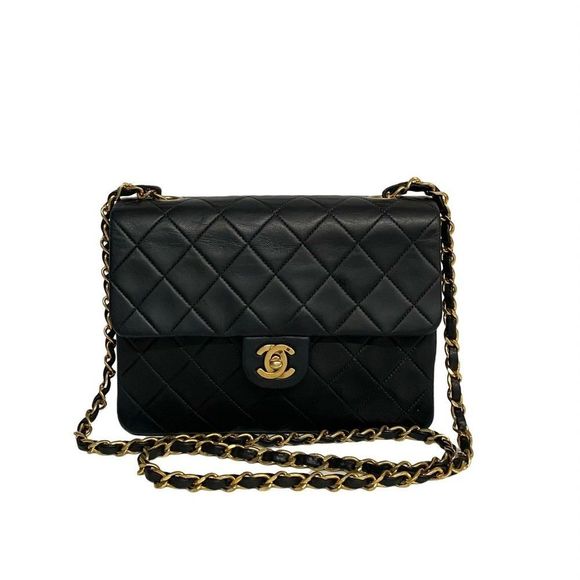 Chanel Chain Shoulder Leather Navy Shoulder Bag - Picture 1 of 9